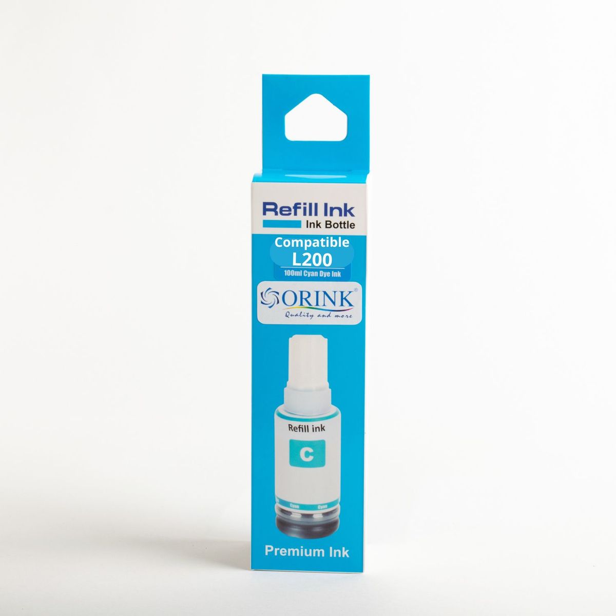 GENERICO - Tinta Compatible ORINK para serie L200 o 664 Cyan 100 ml