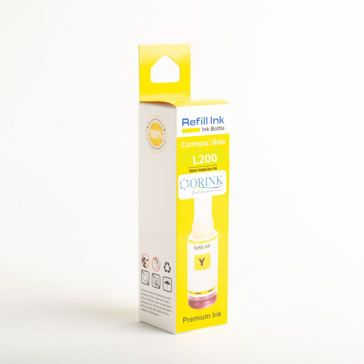 GENERICO - Tinta Compatible ORINK 664 Yellow 100 ml