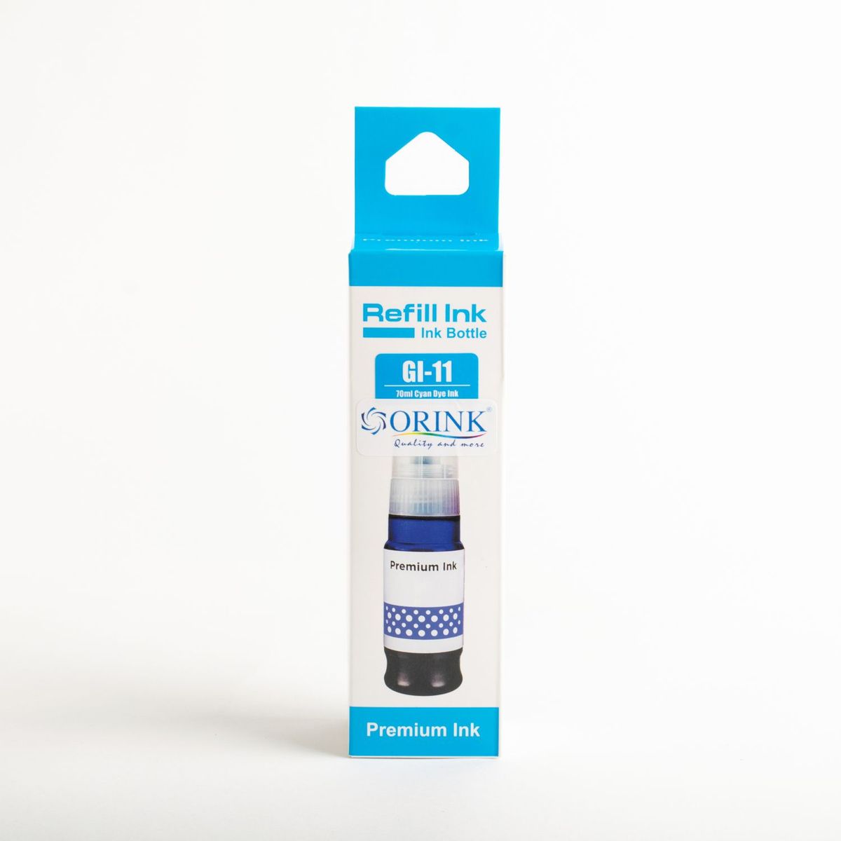 GENERICO - Tinta Compatible ORINK GI11 Azul Cyan de 70 ml