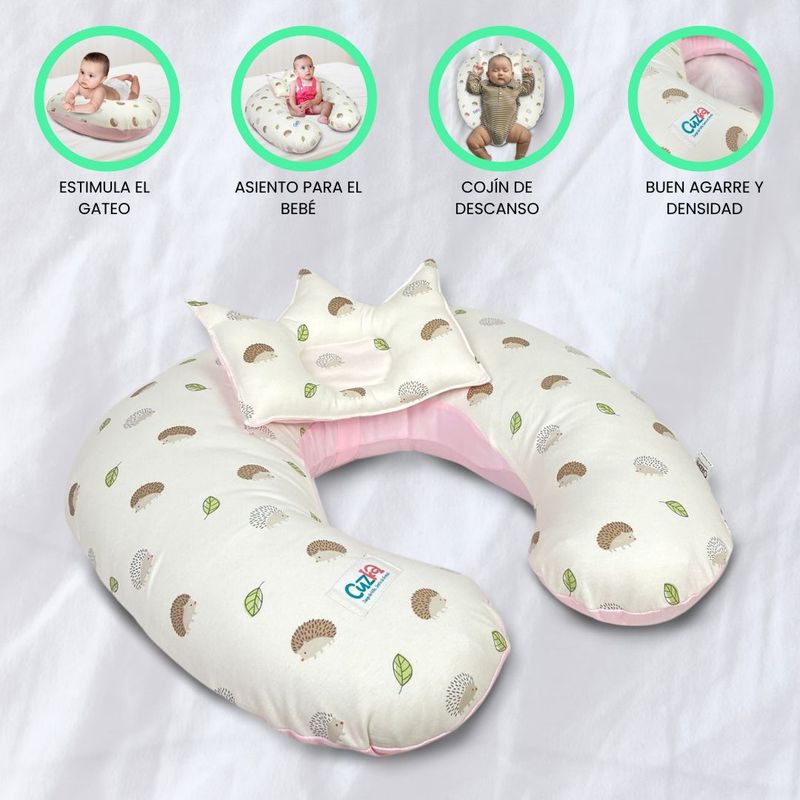 CUZKA - Almohada de Lactancia 5 en 1 «PICARON» Pink