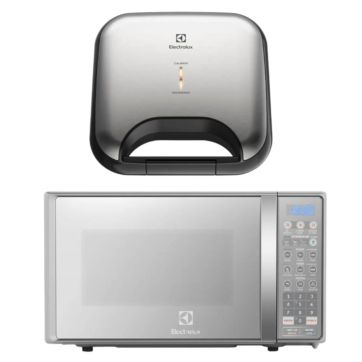 ELECTROLUX - Combo Microondas EMDO20S2GSRUG+Sandwichera Efficient ESG20 Electrolux