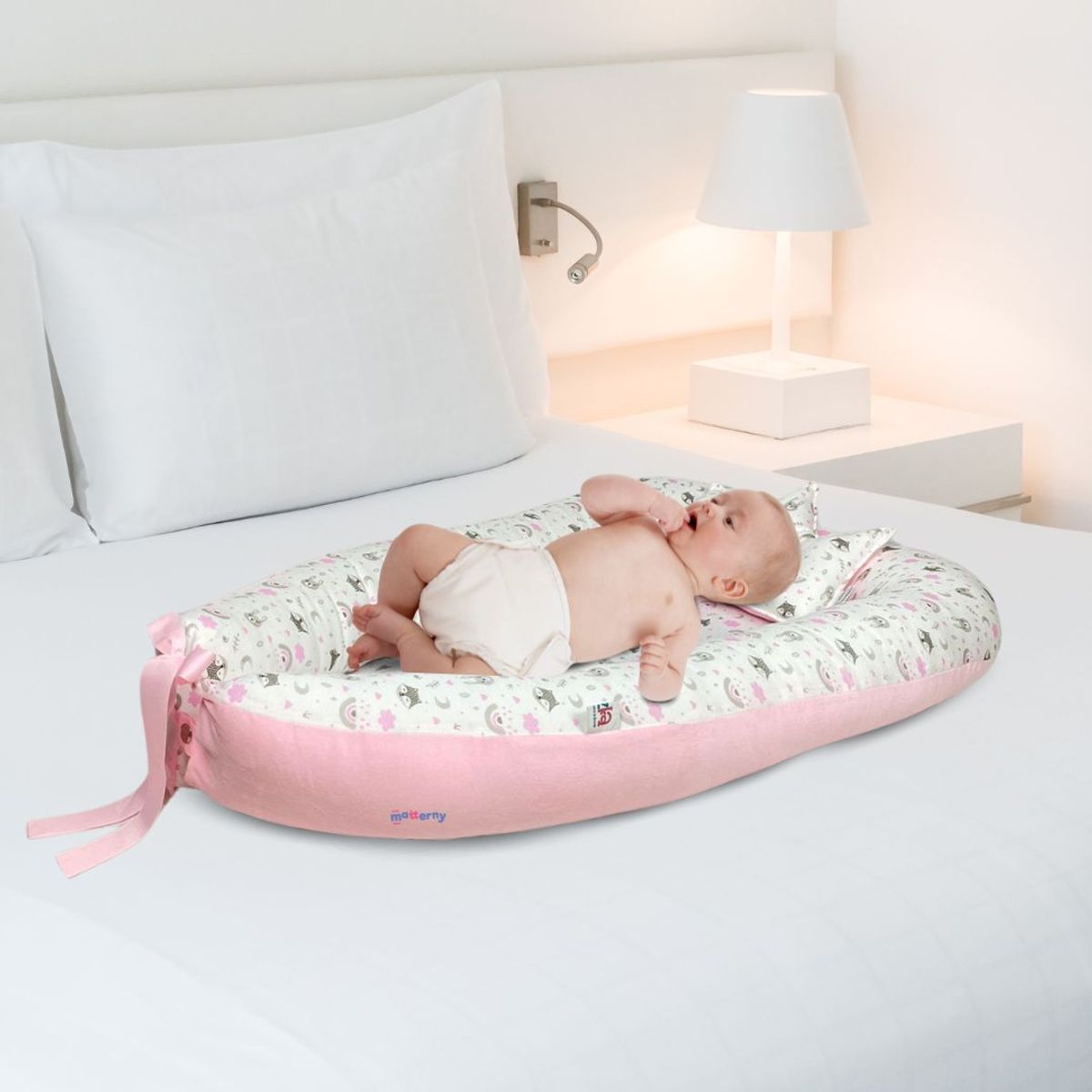 CUZKA - Nido Colecho para Bebé »QUEEN» RabbitFox Pink