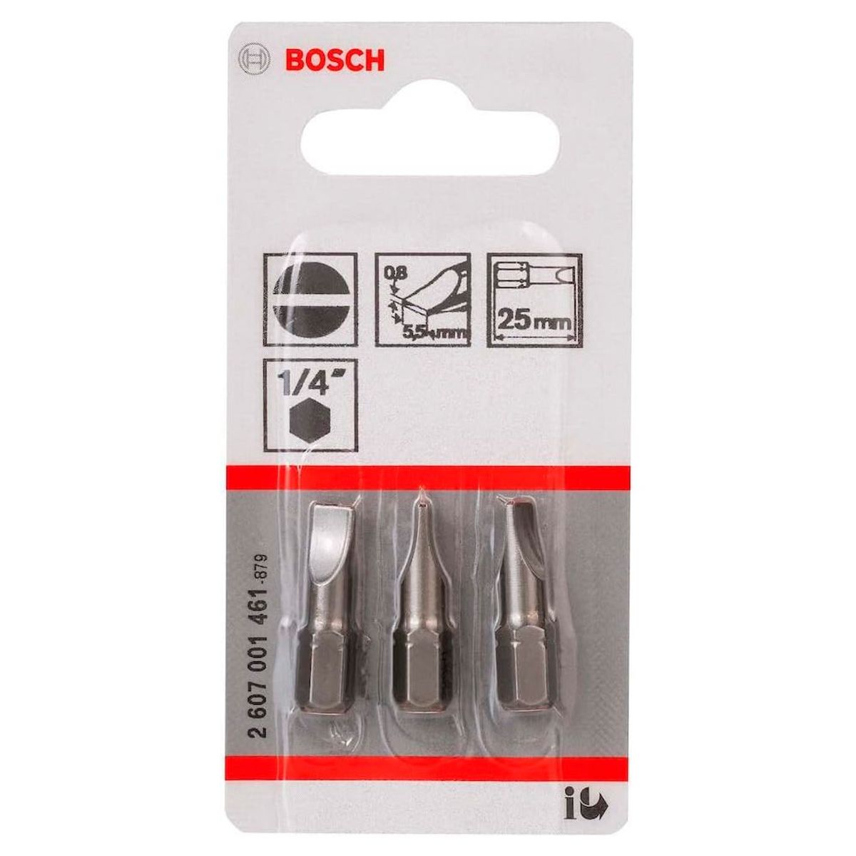 BOSCH - Punta Plano  0.8 X  5.5  X25Mm.  3U.