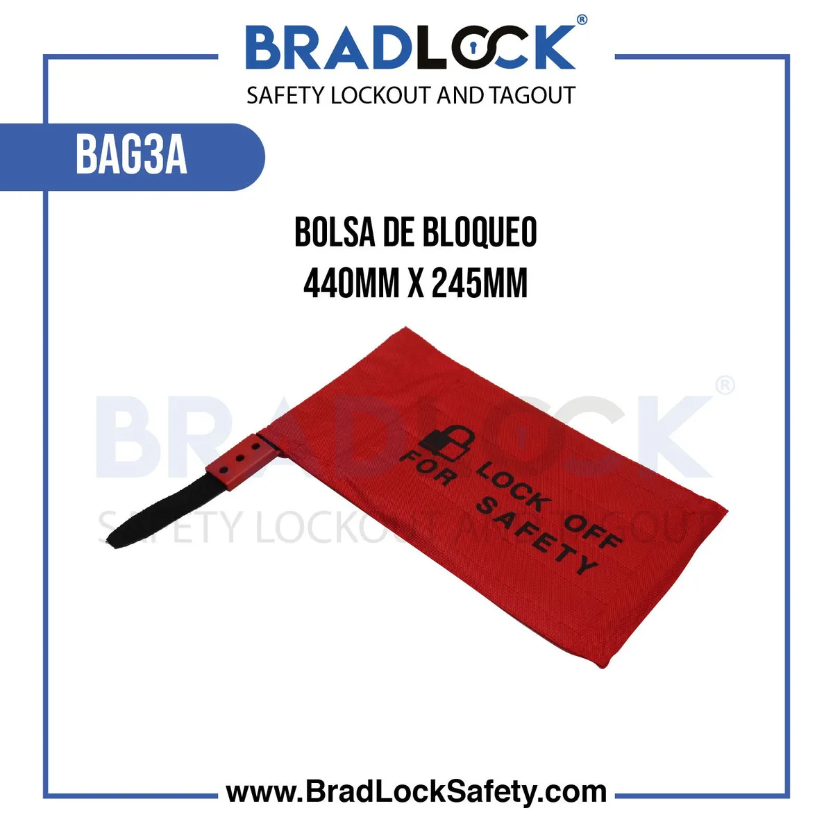 BRADLOCK - Bolsa de Bloqueo 440mm x 245mm