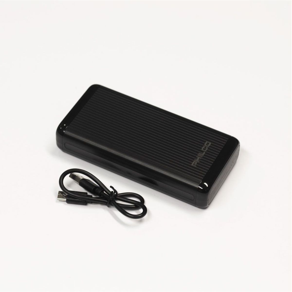 PHILCO - Power Bank 20000mAh PHILCO FLP8202CBMETALICO BK Negro