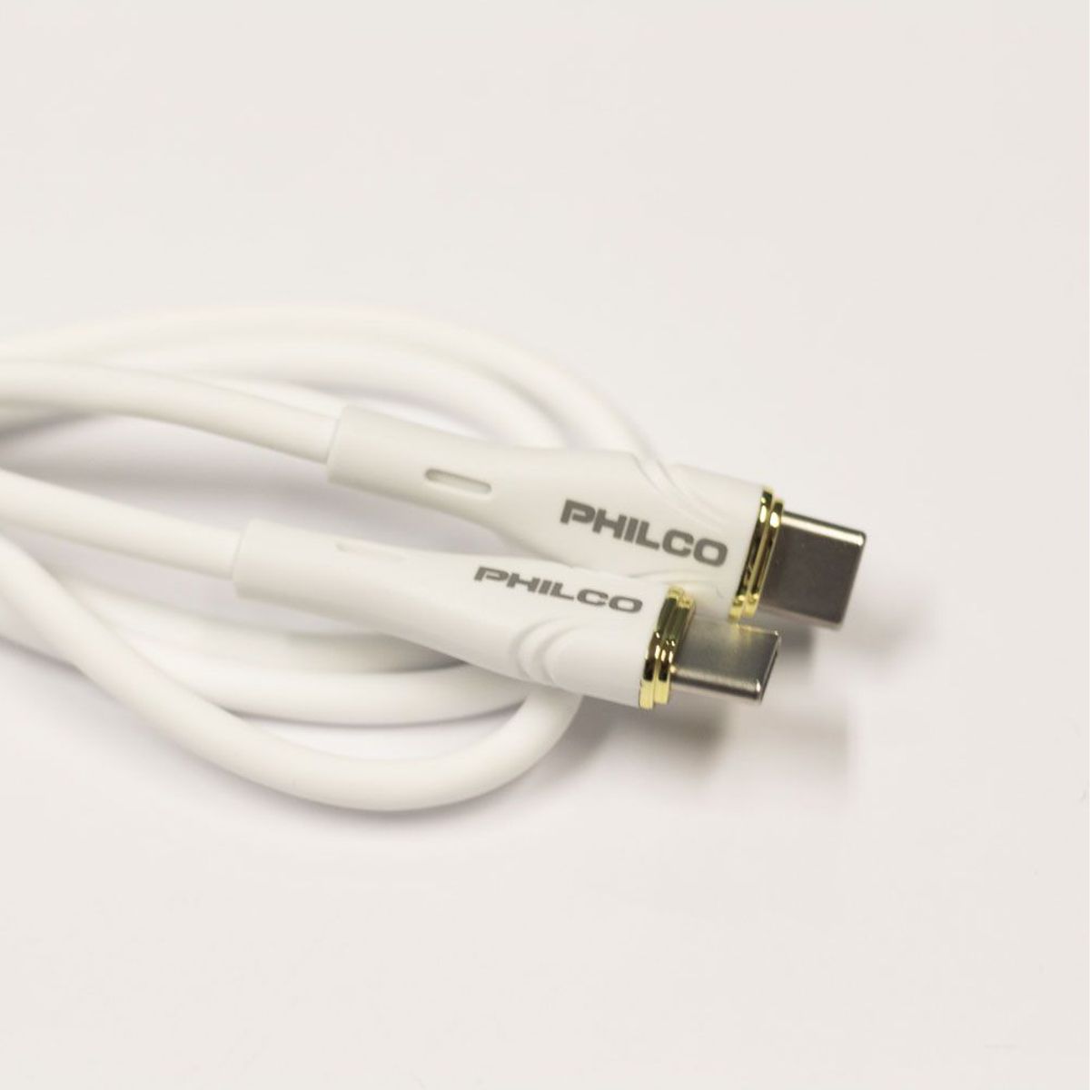 PHILCO - Cable Silicona PHILCO C to C  30W  FLC2610WH Blanco