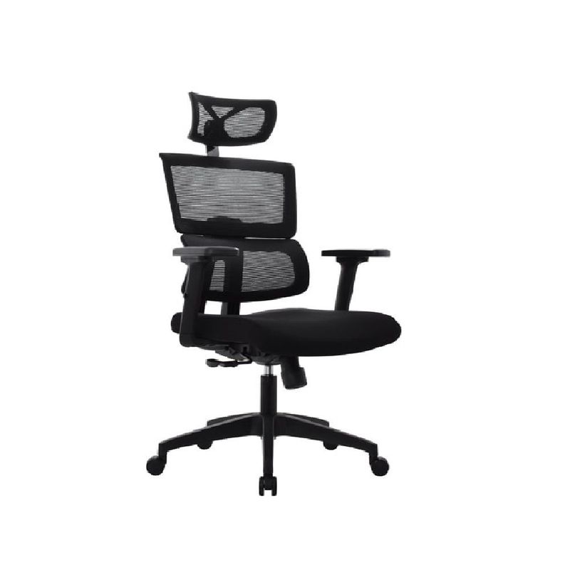 MOBELART - Silla de Oficina Presidente Flip BN Negro Ergonómica möbelArt