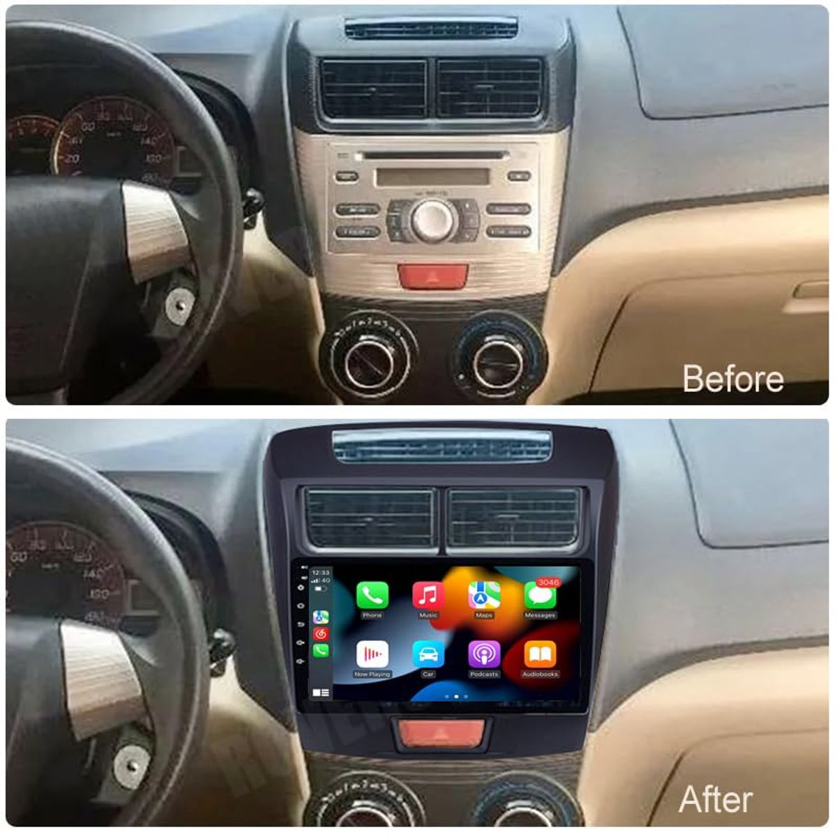 GENERICO - Autoradio Toyota Avanza 2019-2020 +Cámara Full HD