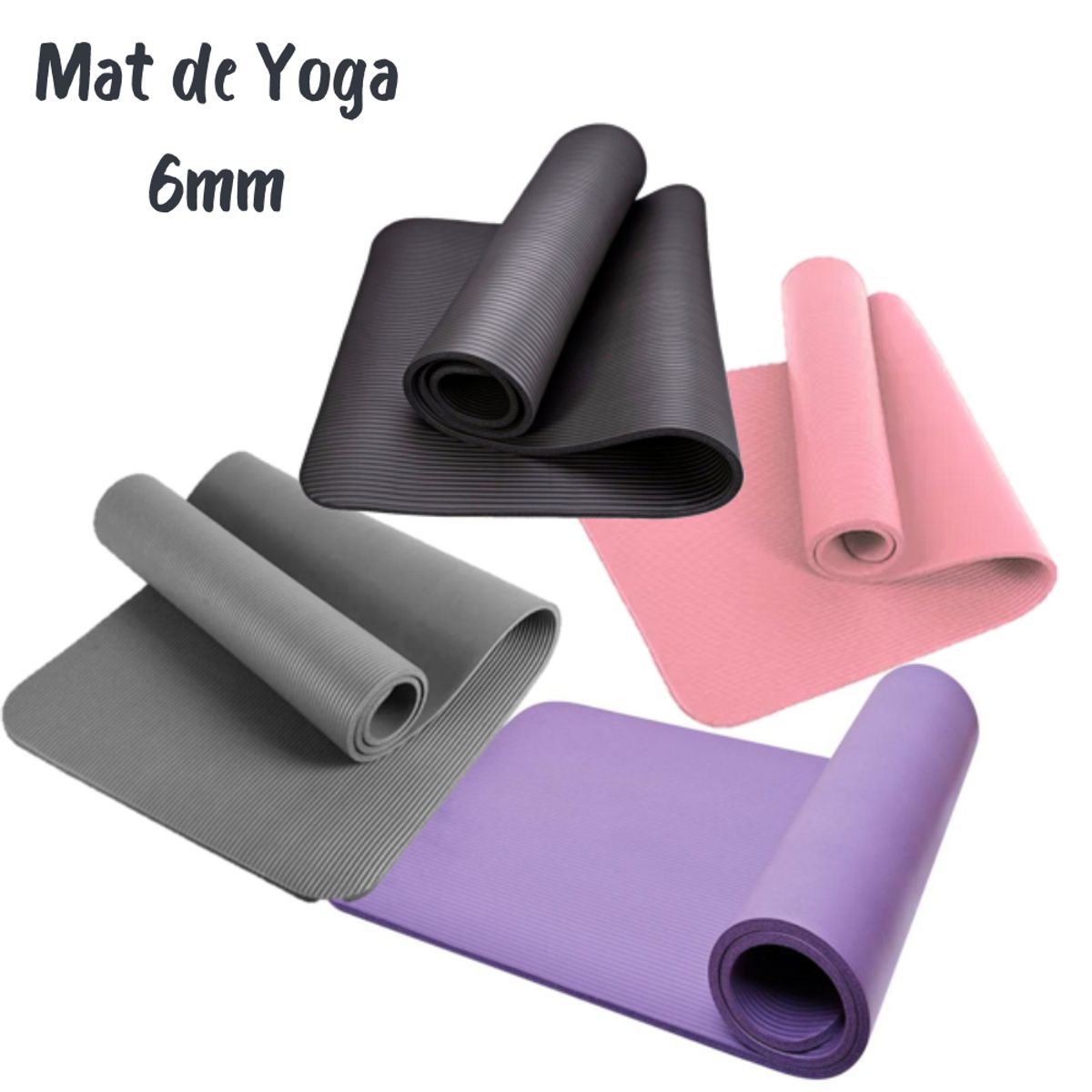 GENERICO - Mat de Yoga 6mm para hacer Ejercicios