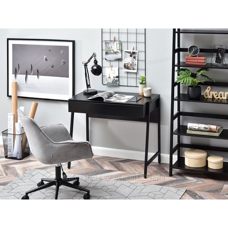 TU MESITA - Escritorio Práctico Raiven color Negro 1 cajón TU MESITA