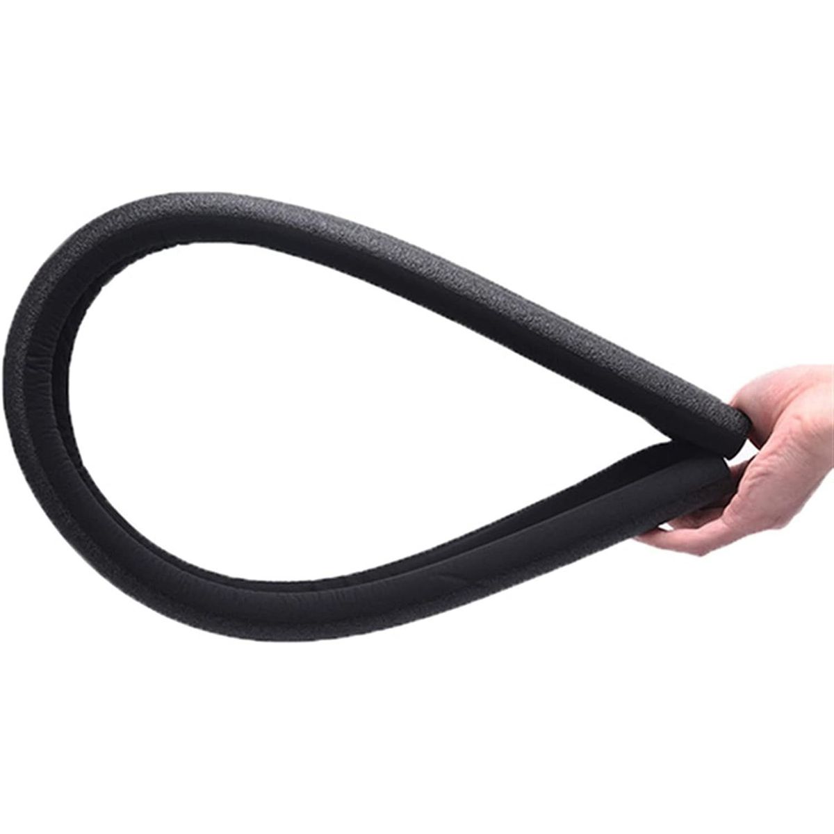 GENERICO - Protector Espuma Burlete Para Puerta Bloqueador Polvo Suciedad negro