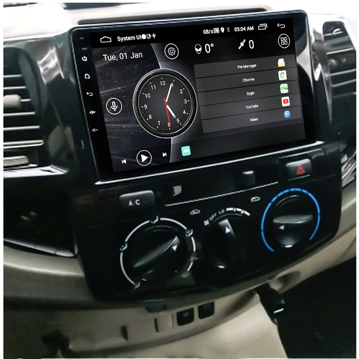 GENERICO - Autoradio Toyota Hilux Vigo AC Auto 2005-2014 +Cámara Full HD
