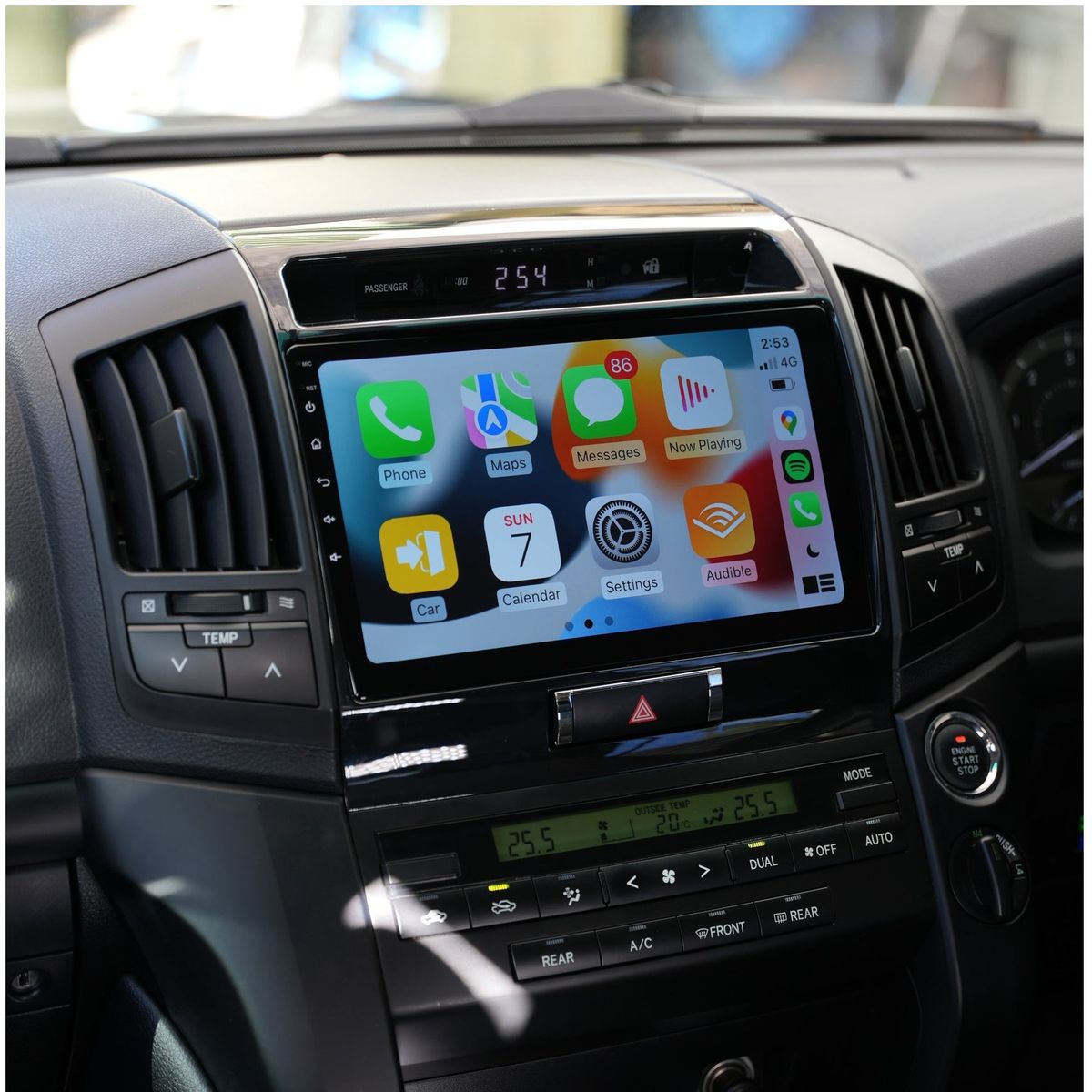 GENERICO - Autoradio Toyota Land Cruiser 2007-2015 +Cámara Full HD