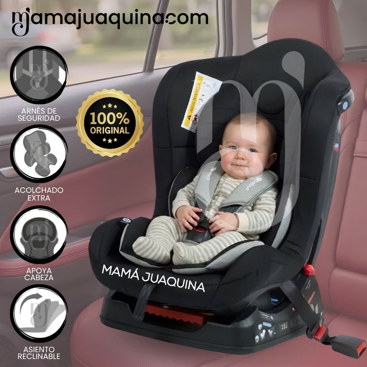 BABY - Silla de Auto Reclinable «MASI» Edición Limitada Black