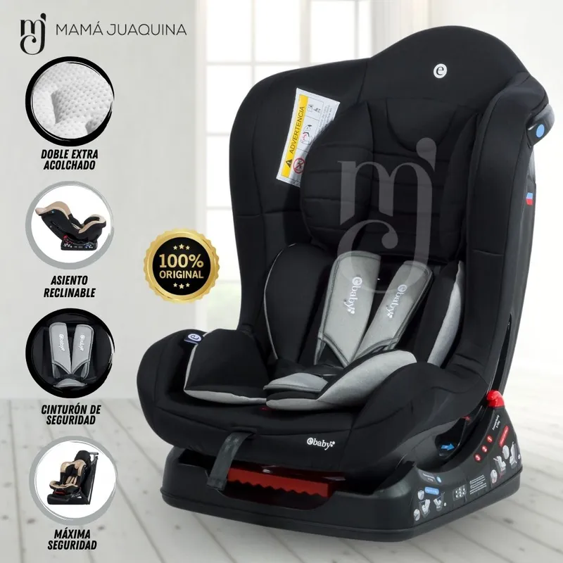 EBABY - Silla de Auto Reclinable «MASI» Black