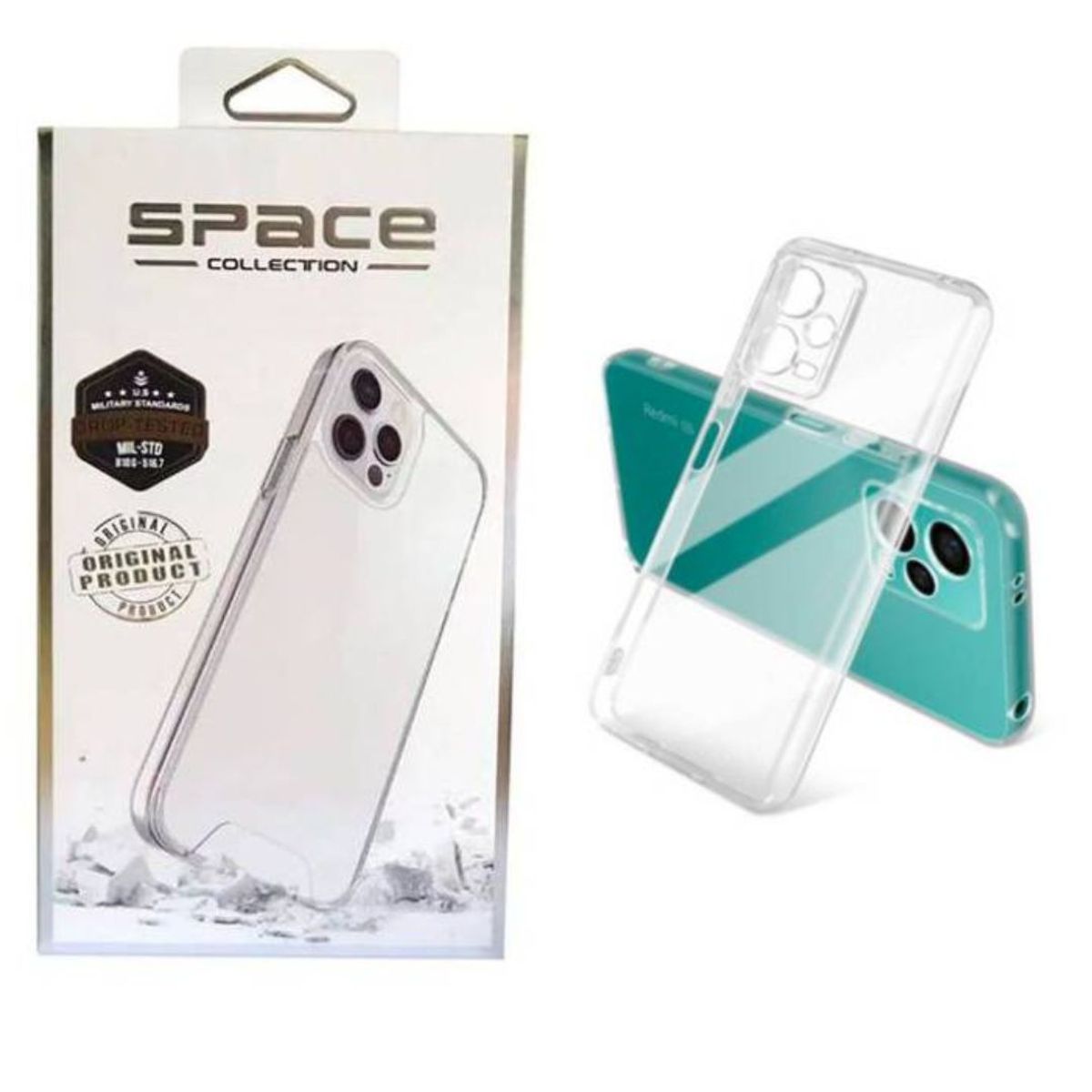 SPACE - Case Space Transparente para Redmi note 12 pro plus