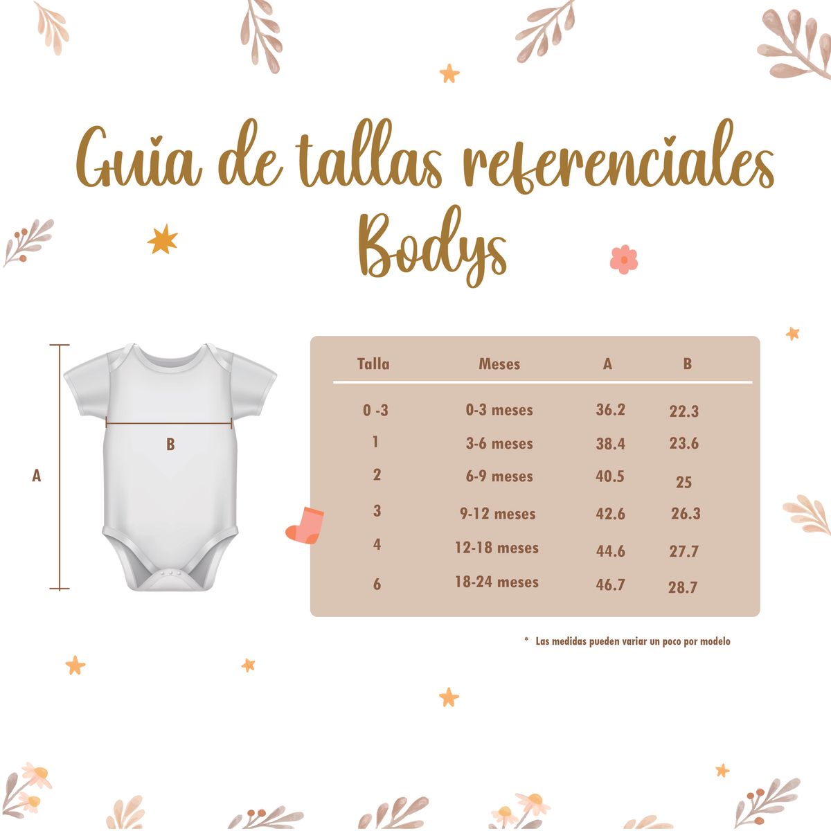 HORMIGUITA - BODY BIVIDI  BEBE ALGODÓN SET X 3