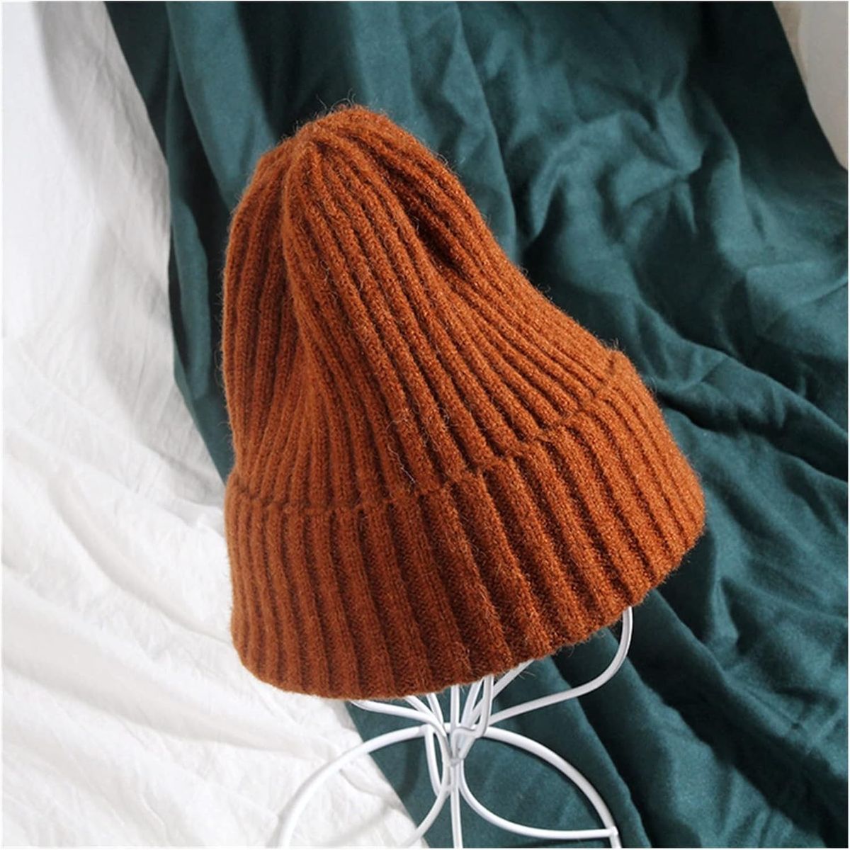 KAST PE - Beanie SweetKnots Gorro Chic para Mujer  CAMEL