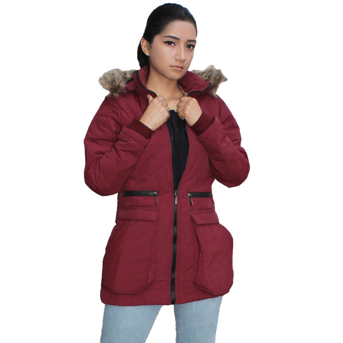 GENERICO - Casaca Parka Abrigo de Invierno para Mujer