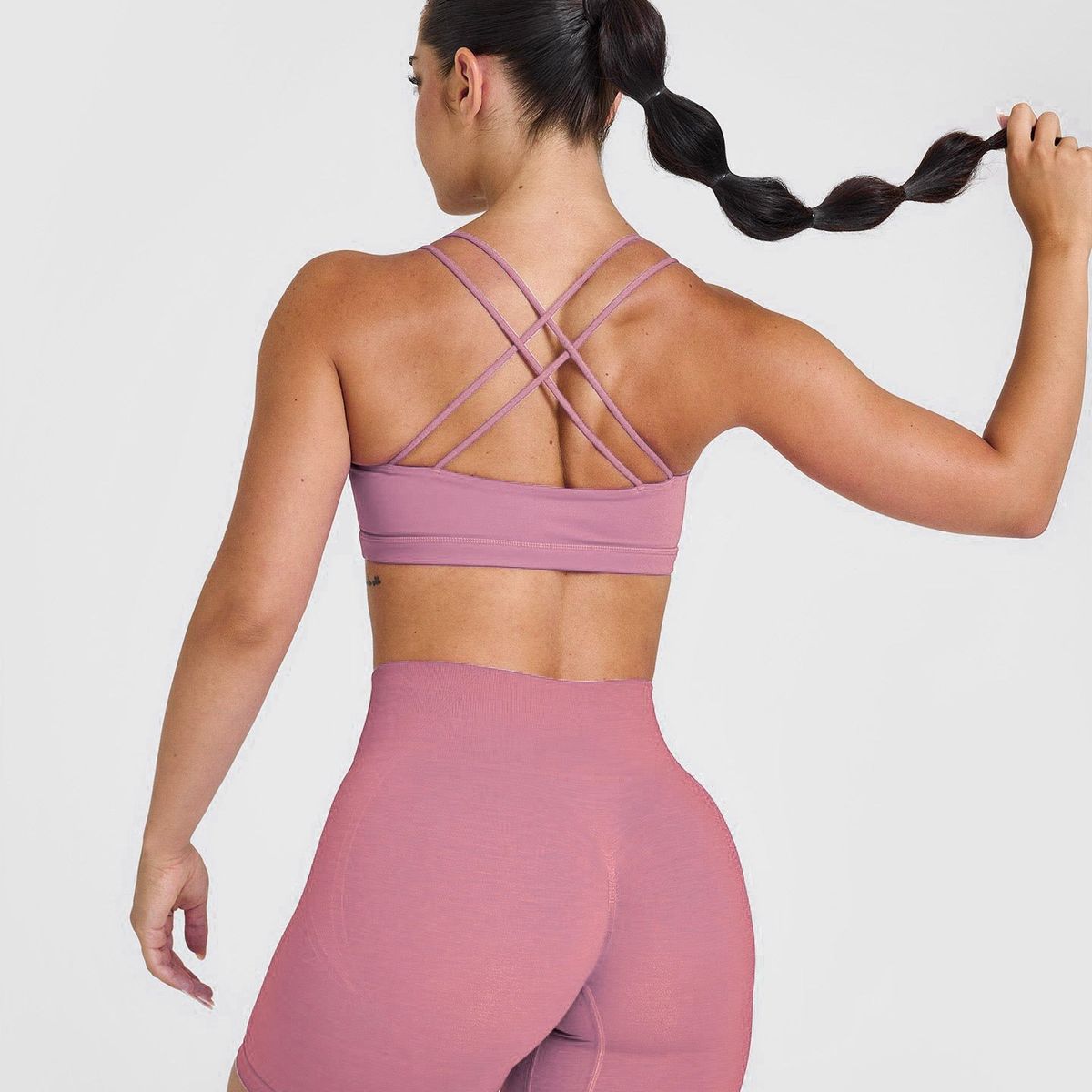 GENERICO - Top deportivo mujer - Top deportivo con tiras cruzadas mujer