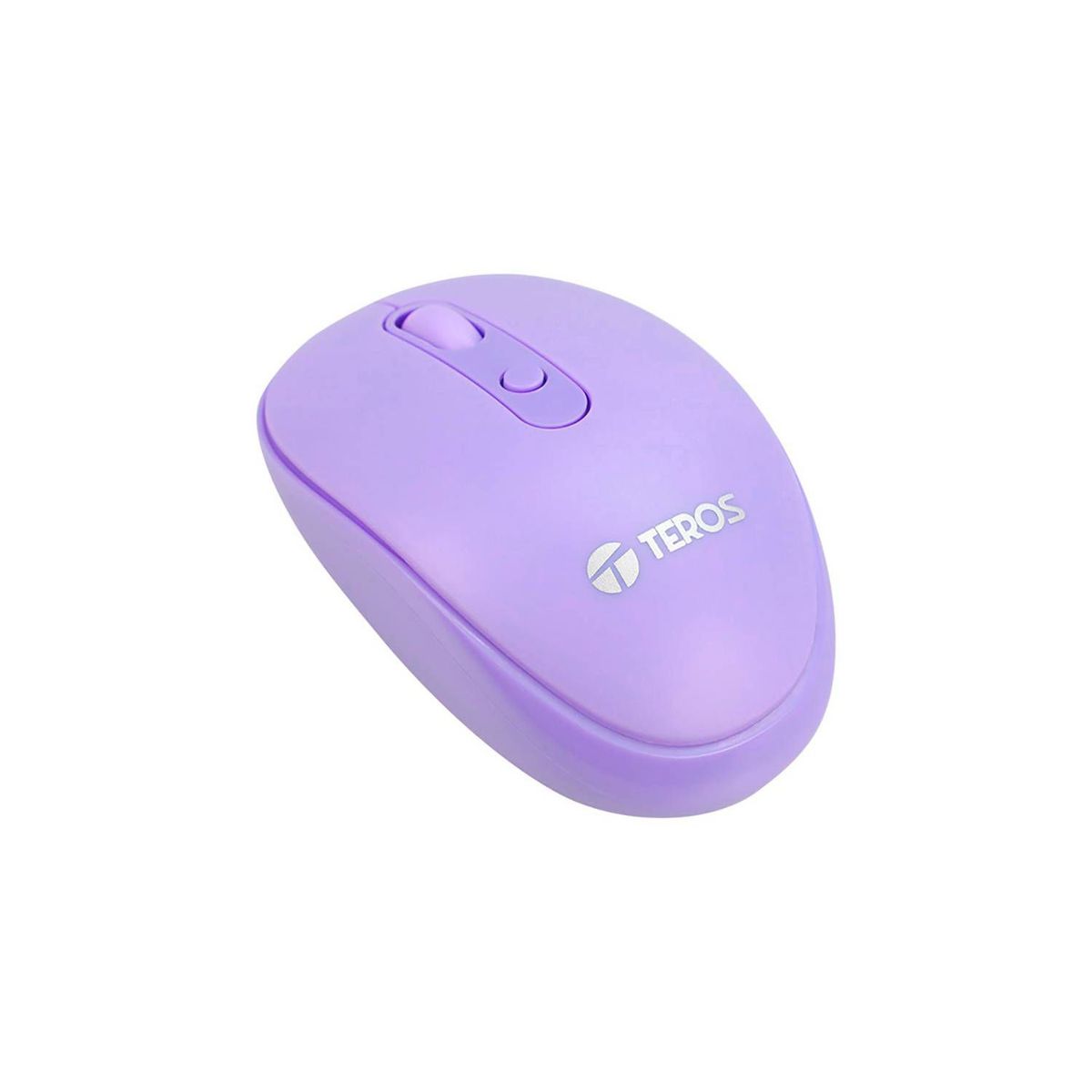 TEROS - Mouse óptico INALAMBRICO Teros TE5075P, Color Purpura, 1600 DPI
