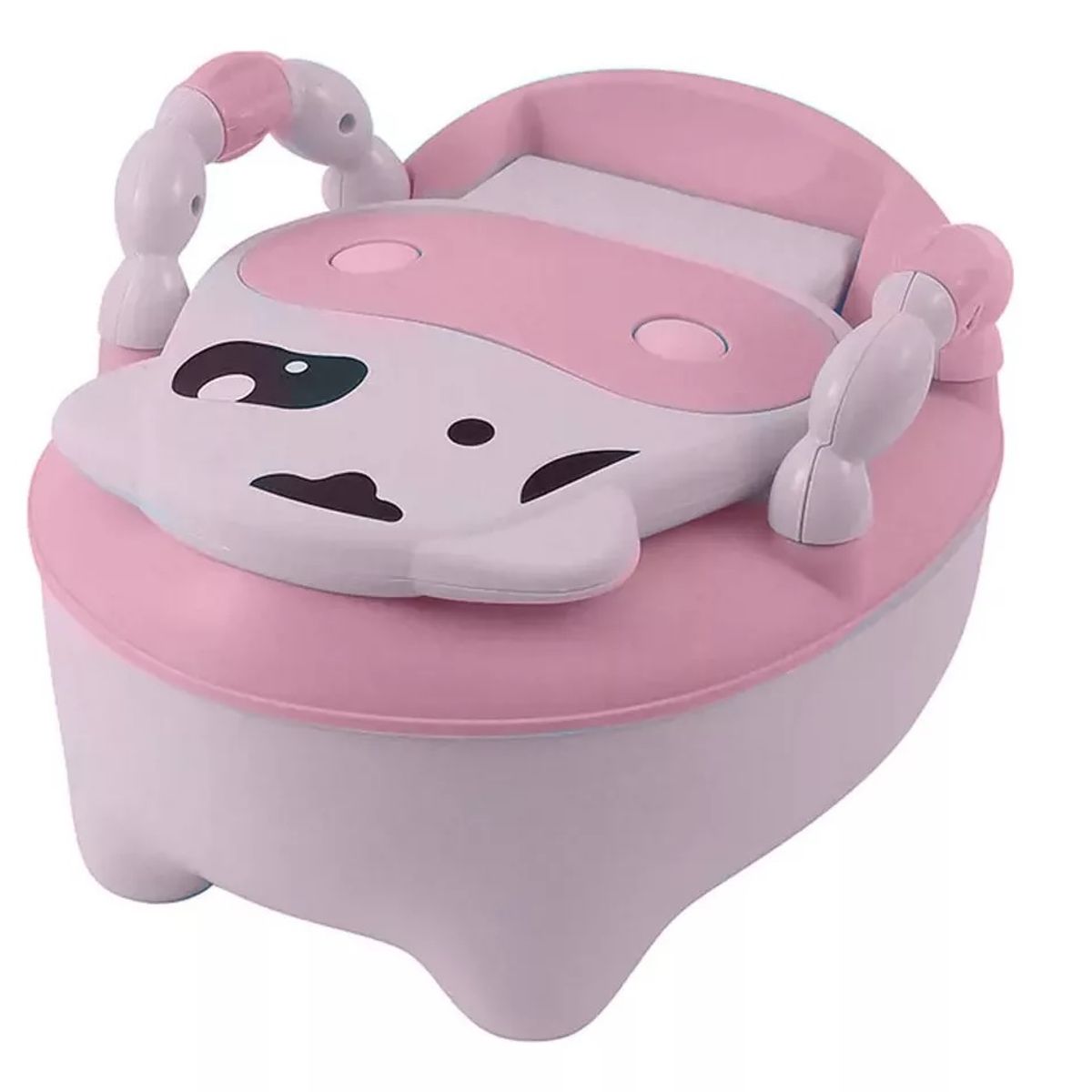 GENERICO - Bacín de Entrenamiento para Bebé Niñas Vaquita Rosado