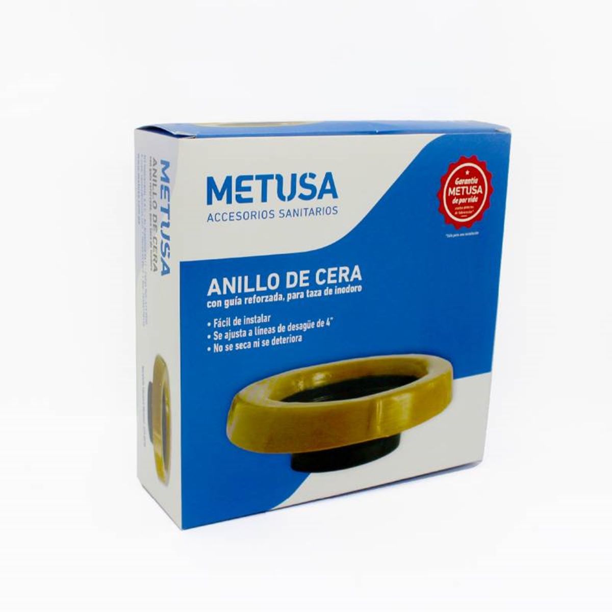 METUSA - ANILLO DE CERA CON GUÍA PARA INODORO - METUSA