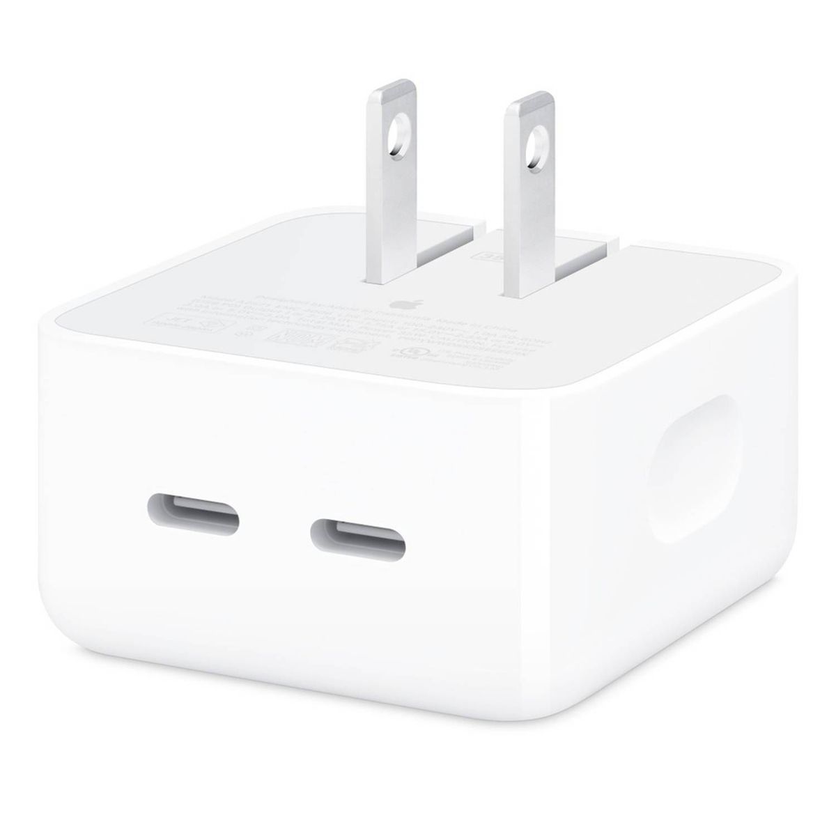 APPLE - Cubo 35W Apple Cargador Rápido Con Dos Puertos USB-C - Blanco