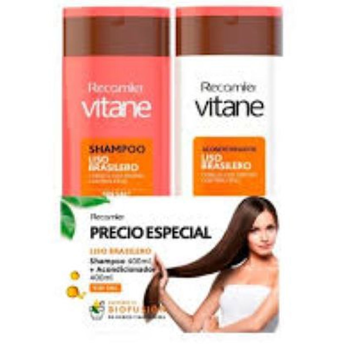 VITANE - Pack shampoo + acond. Liso Brasilero 400 ml