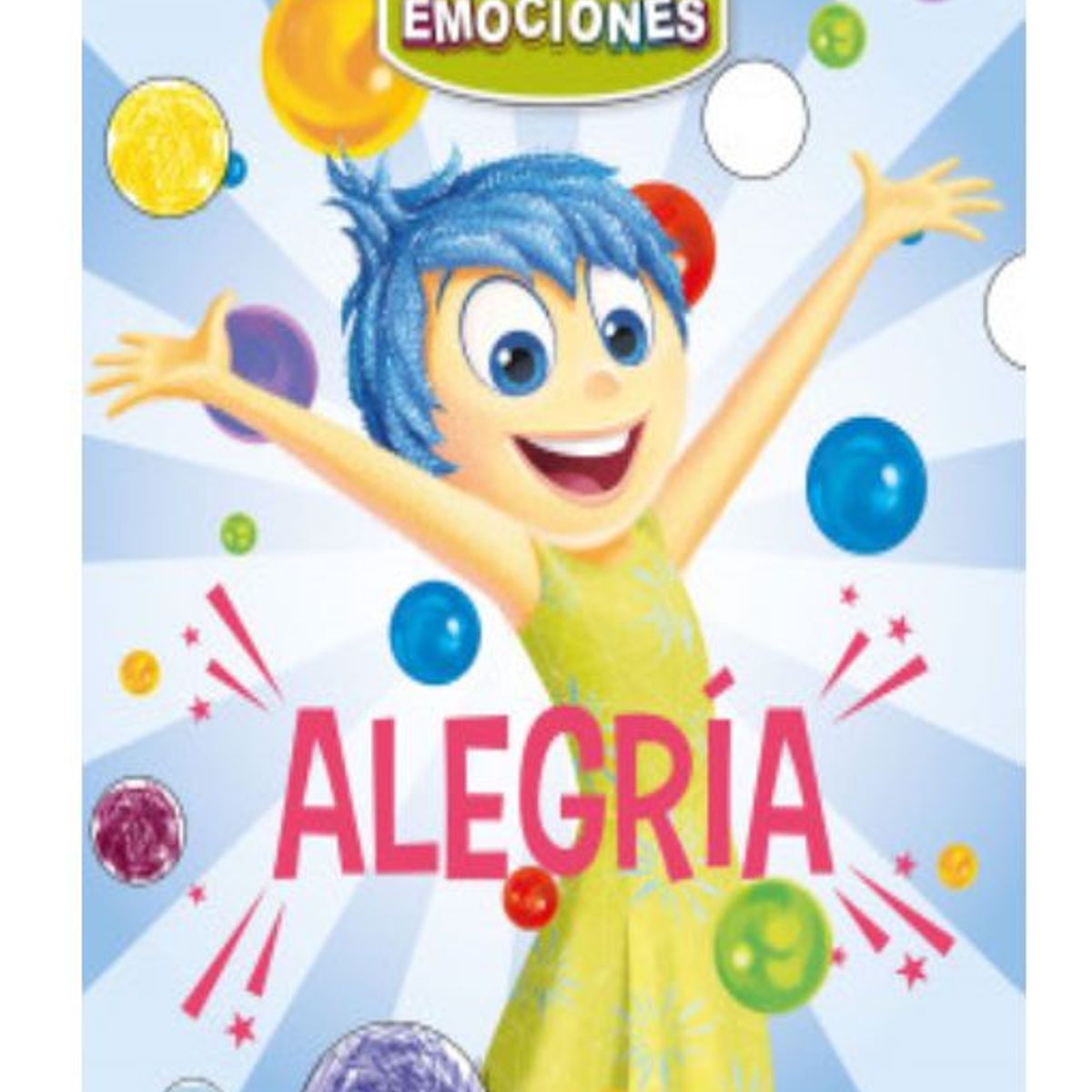 GENERICO - Libro Infantil Coloreo y explora mis emociones Alegria Disney