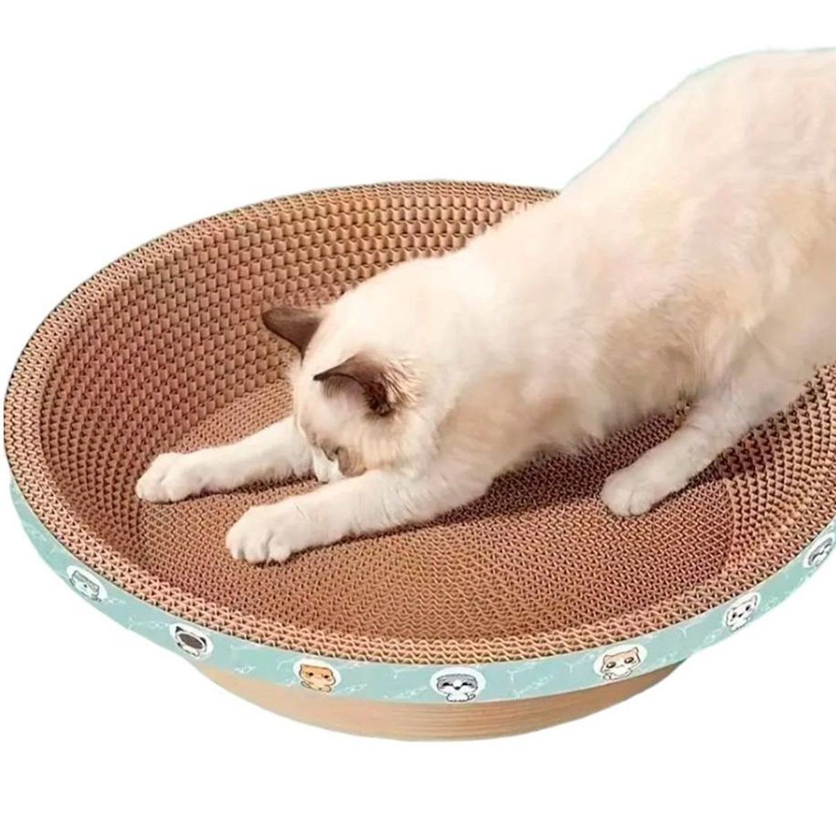 GENERICO - Cama rascador circular para gato 45 cm