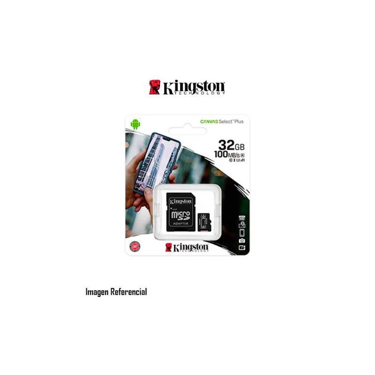 KINGSTON - MEMORIA MICRO SD KINGSTON 32GB CANVAS SELECT PLUS SDCS232GB