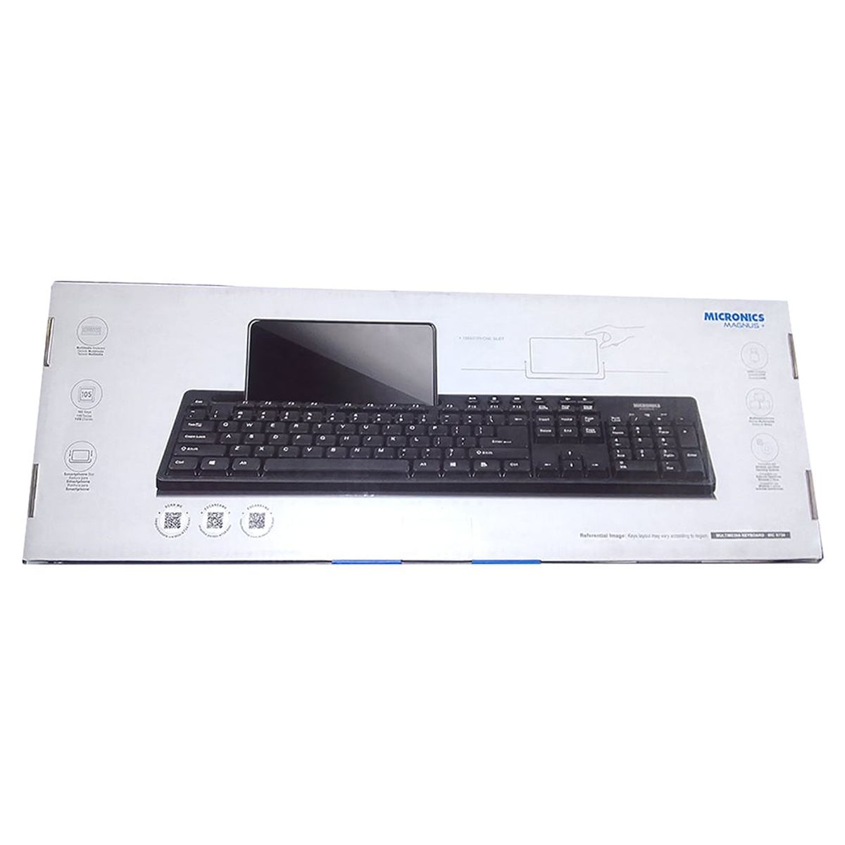 MICRONICS - Teclado Multimedia MICRONICS MAGNUS MIC K734