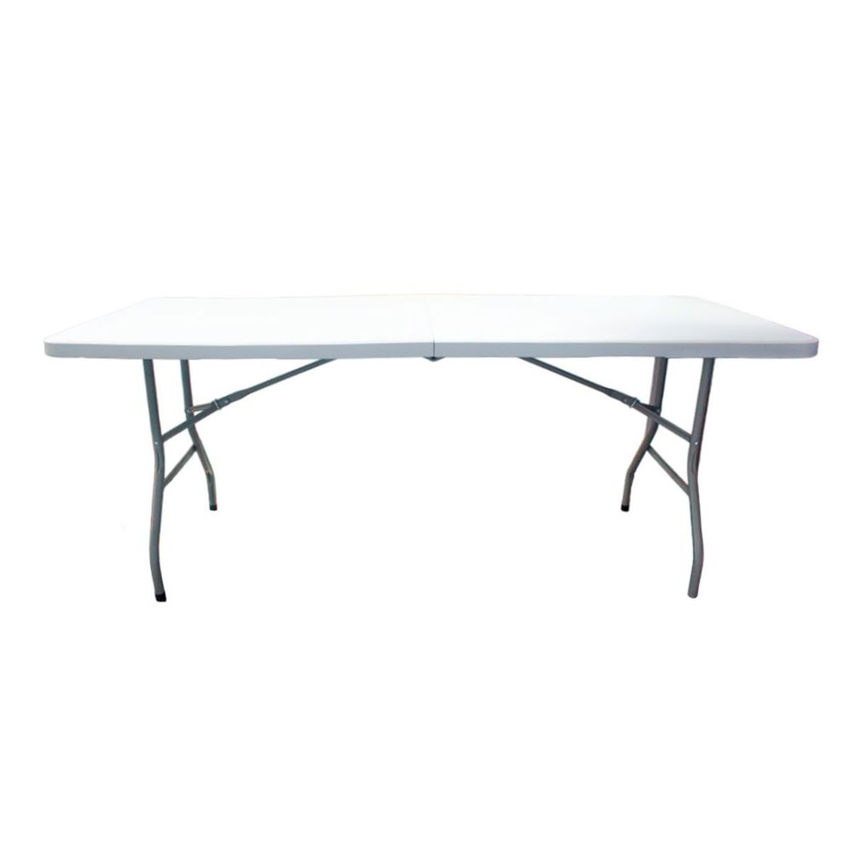 GENERICO - Mesa Plegable Tipo Maleta 180x74x74CM - Blanco