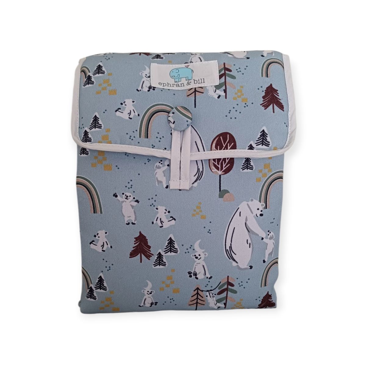 EPHRAN & BILL - Cambiador de Pañal Portátil para Bebé Oso Polar