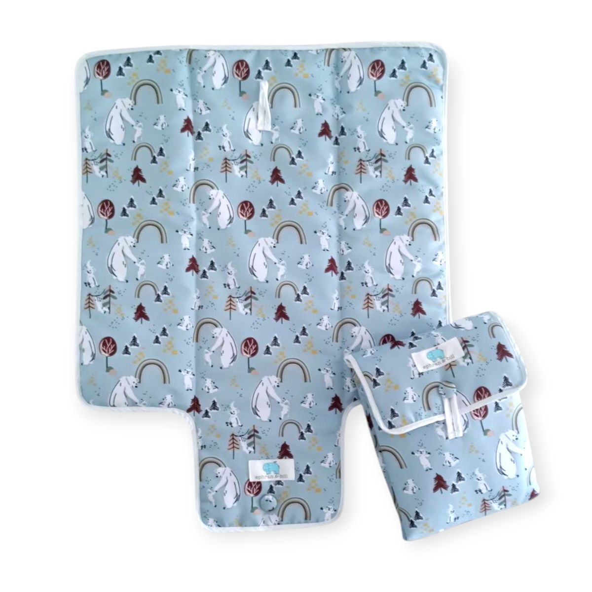 EPHRAN & BILL - Cambiador de Pañal Portátil para Bebé Oso Polar