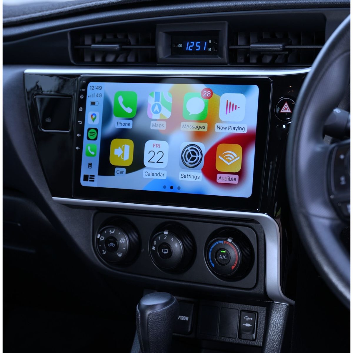 GENERICO - Autoradio Toyota Corolla 2017-2019 +Cámara Full HD