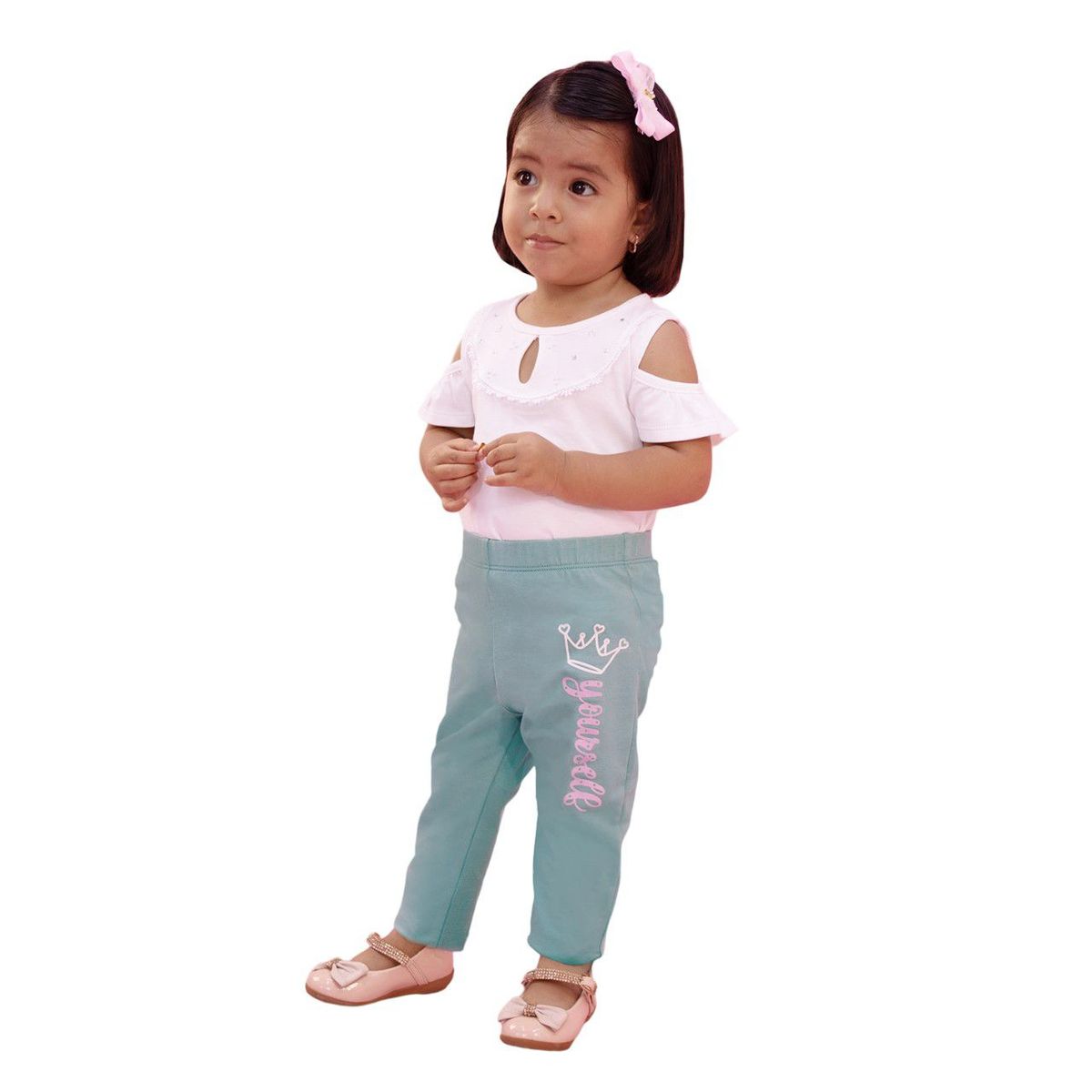 KIDS MASHMELO - Leggin para Niña con Estampado Corona Kids Mashmelo