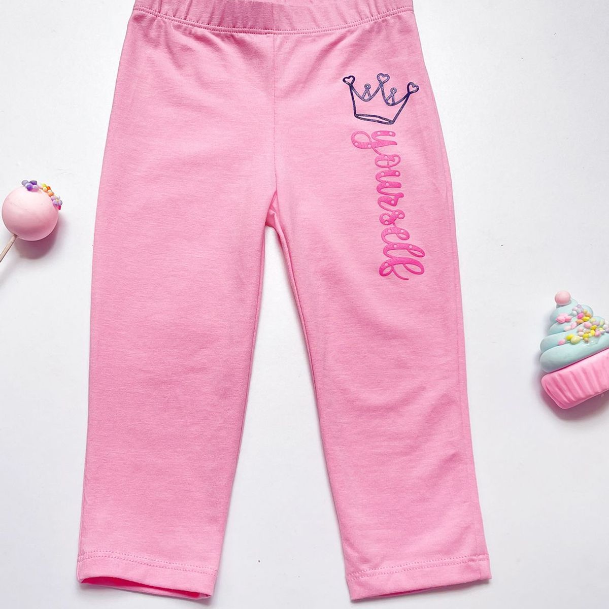 KIDS MASHMELO - Leggin para Niña con Estampado Corona Kids Mashmelo