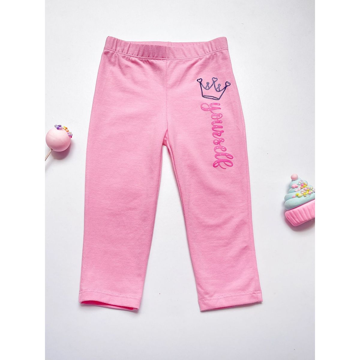 KIDS MASHMELO - Leggin para Niña con Estampado Corona Kids Mashmelo