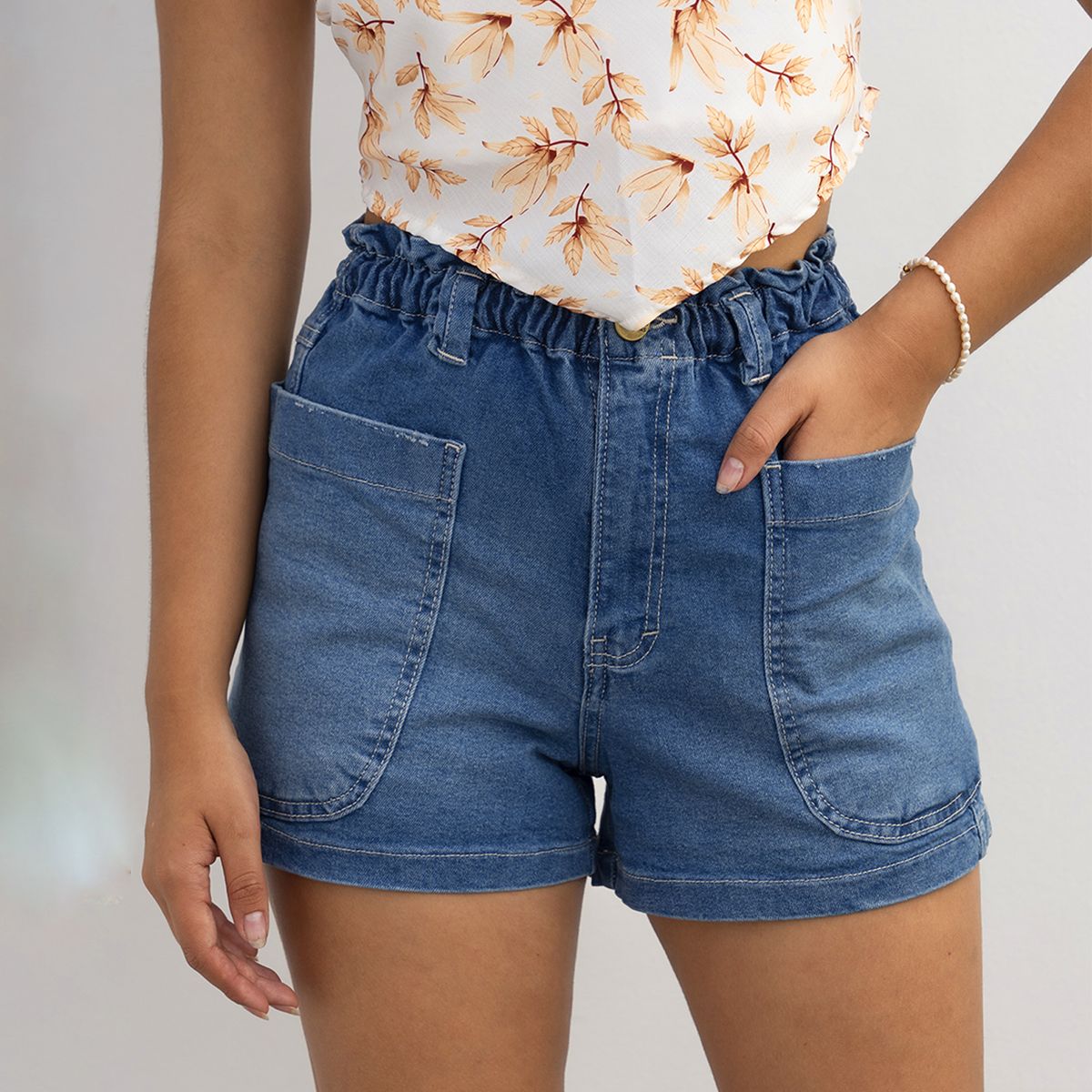 ROXJES JEANS - Short Denim Mujer Roxjes