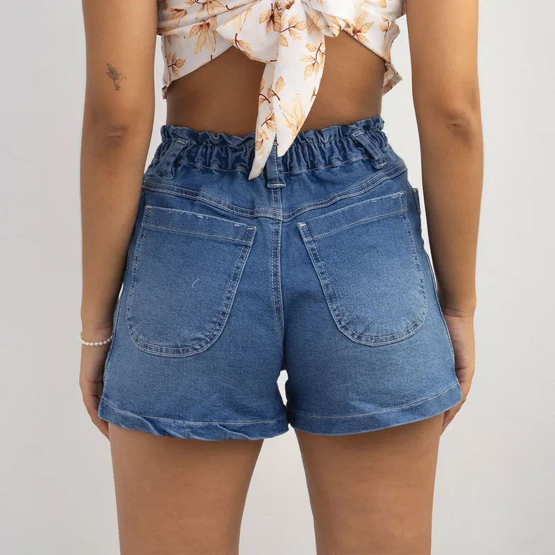 ROXJES JEANS - Short Denim Mujer Roxjes