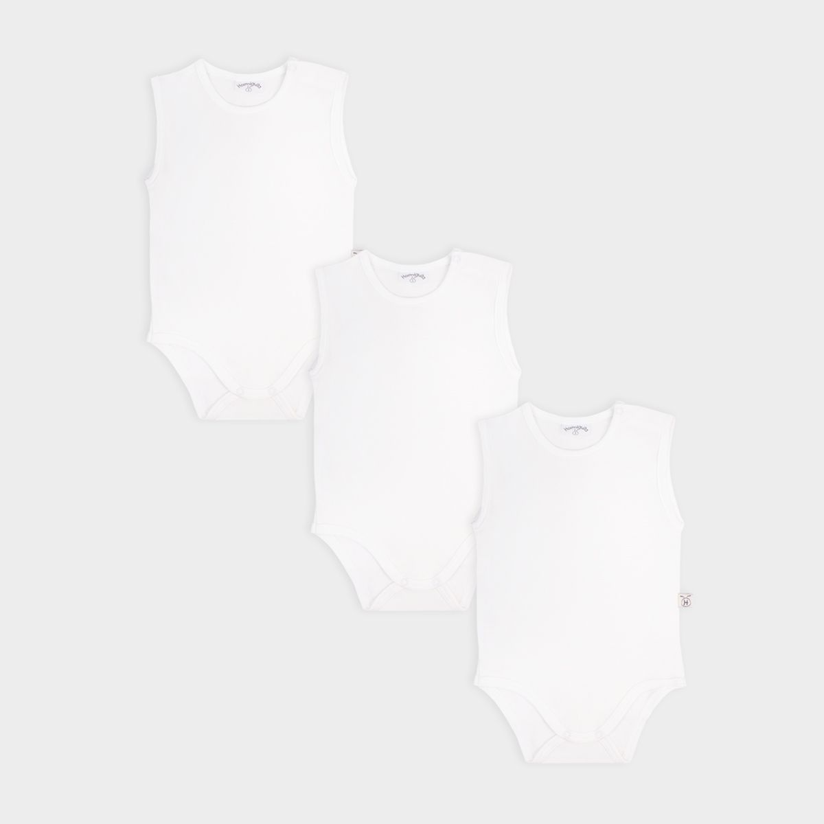 HORMIGUITA - BODY BIVIDI  BEBE ALGODÓN SET X 3