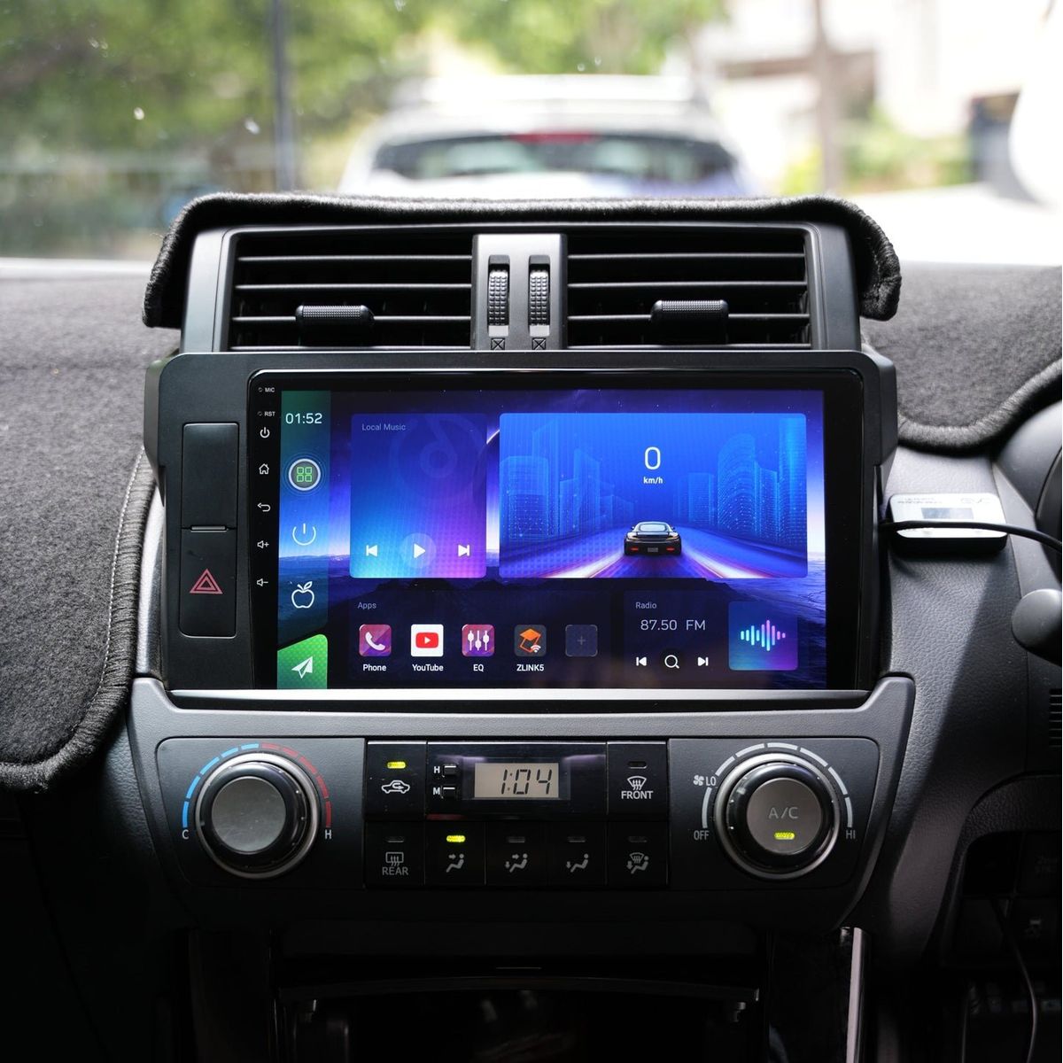 GENERICO - Autoradio Toyota Land Cruiser Prado 2014-2018 +Cámara Full HD