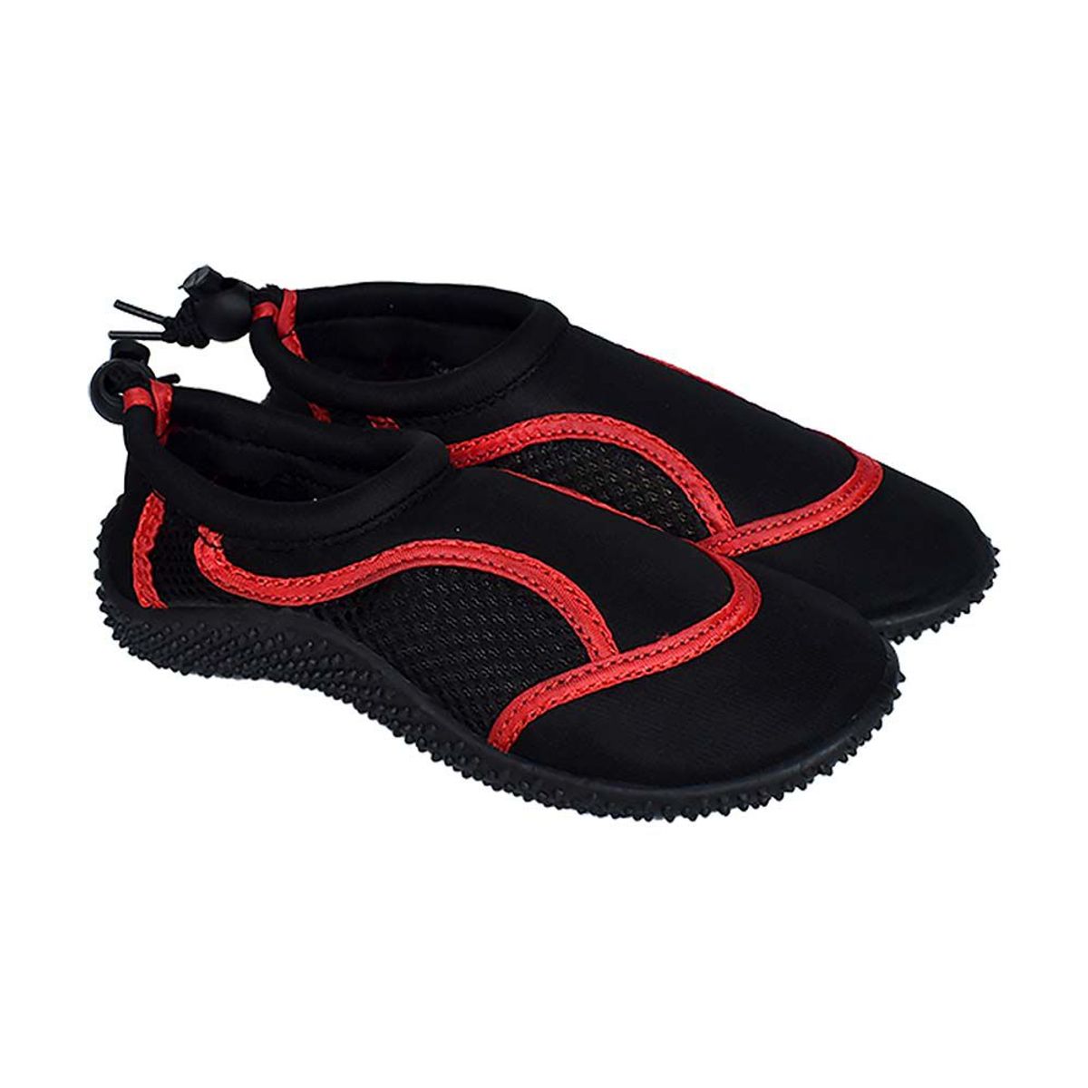 GENERICO - AQUASHOES - ZAPATILLAS DE AGUA PUNTA SAL NEGRO ROJO TALLAS 28 AL 34