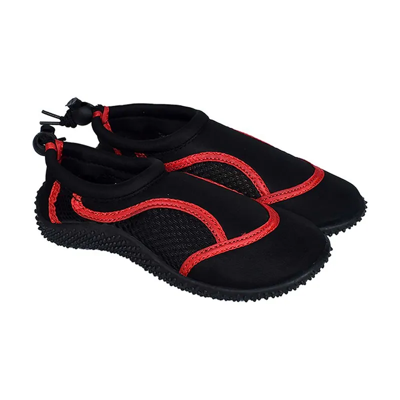 GENERICO - AQUASHOES - ZAPATILLAS DE AGUA PUNTA SAL NEGRO ROJO TALLAS 28 AL 34