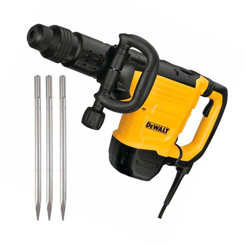 DEWALT - Martillo Demoledor Sds Max 10kg 1600W + 3 Puntas Dewalt D25881k-B2