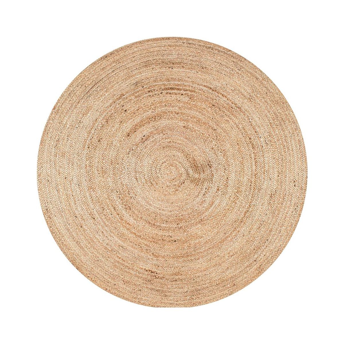 GENERICO - Alfombra de yute color natural redonda