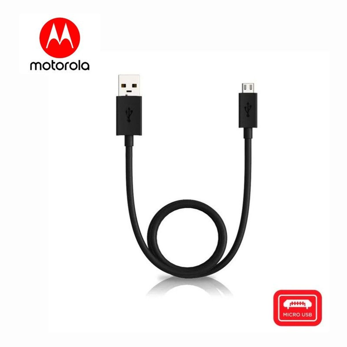 MOTOROLA - Cable Motorola Usb a Micro USB - Negro