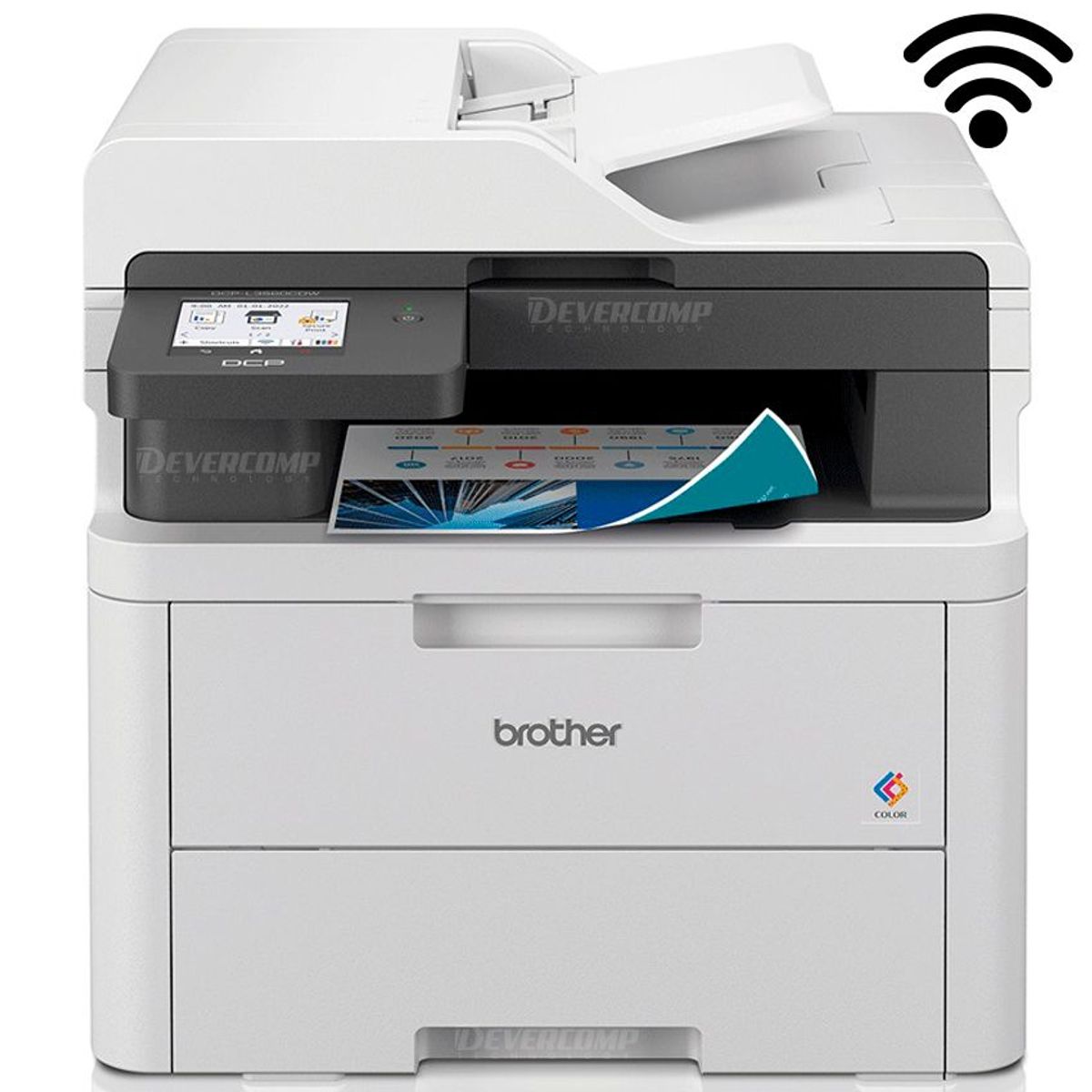 BROTHER - Impresora Brother DCP-L3560CDW Multifuncional Laser Color Wifi